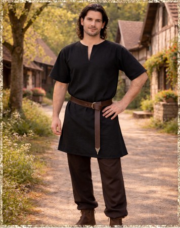 Schlichte Kurzarm - Tunika - 4 Farben